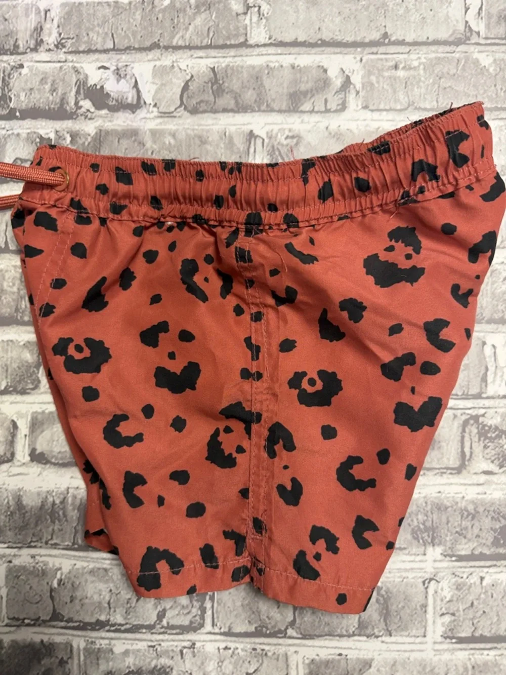 Boy's‎ Cotton On Rust Red Leopard Print Swim Shorts